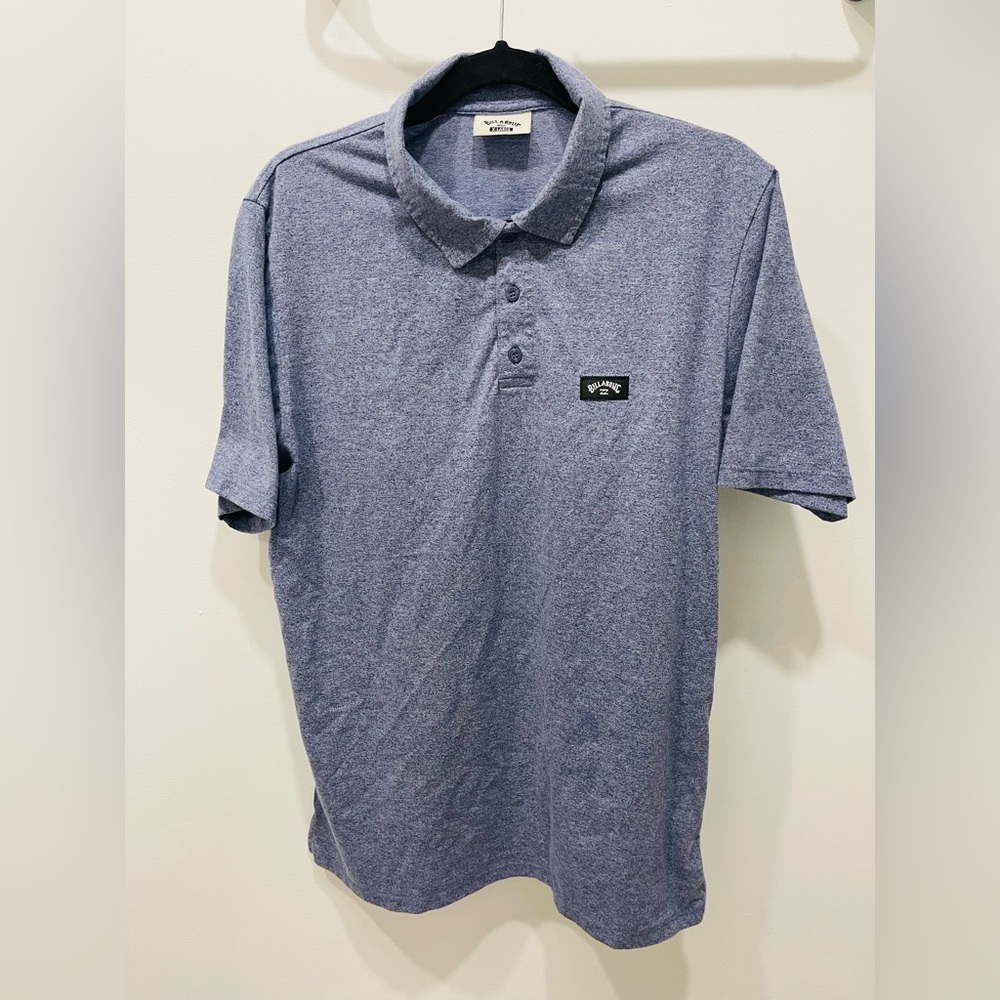 Mens Billabong Purple Short Sleeve Polo Shirt